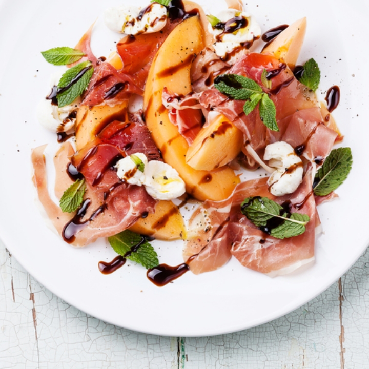 Grilled Cantaloupe Salad